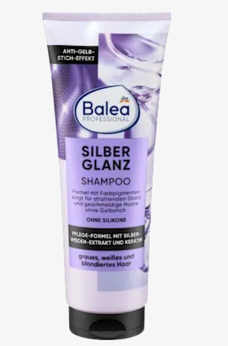 Balea Professional šampūns Silberglanz , sirmiem, baltiem un  balinātiem matiem, 250 ml art. 1028